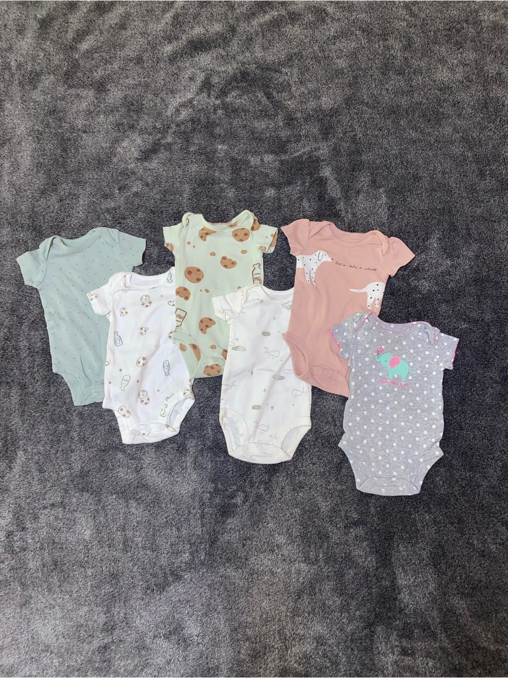 6-Piece Carter’s Baby Girl Onesie Bundle | 3 Months